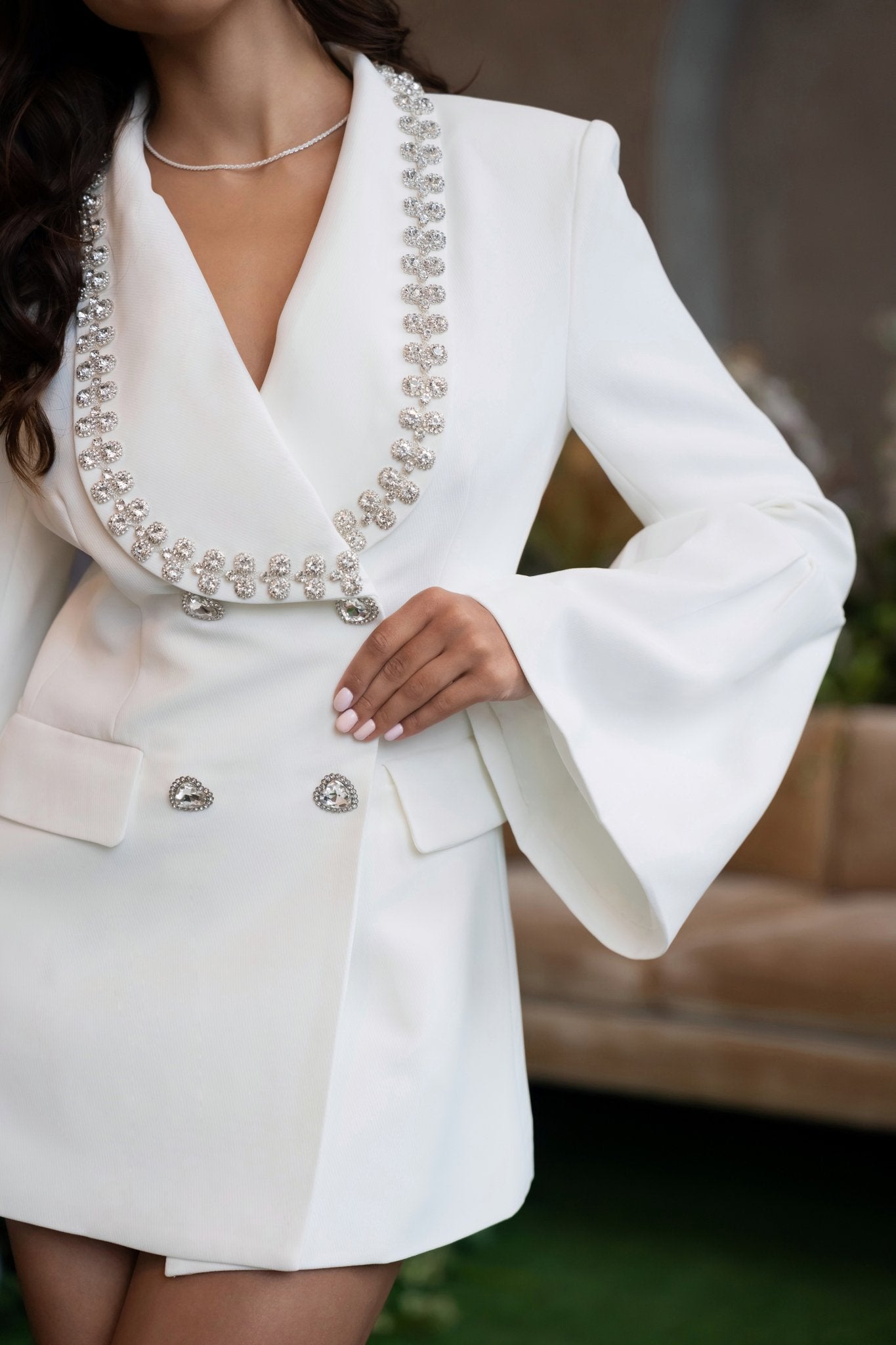 WHITE-EMBELLISHED-BLAZER-DRESS